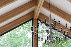 Bespoke garden building incorporating double garage and office