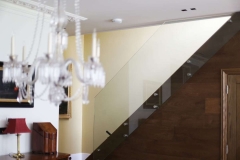 New glass stairs in the Wimbledon refurbishment